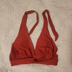 SHEIN Vibrant Orange Bikini Top